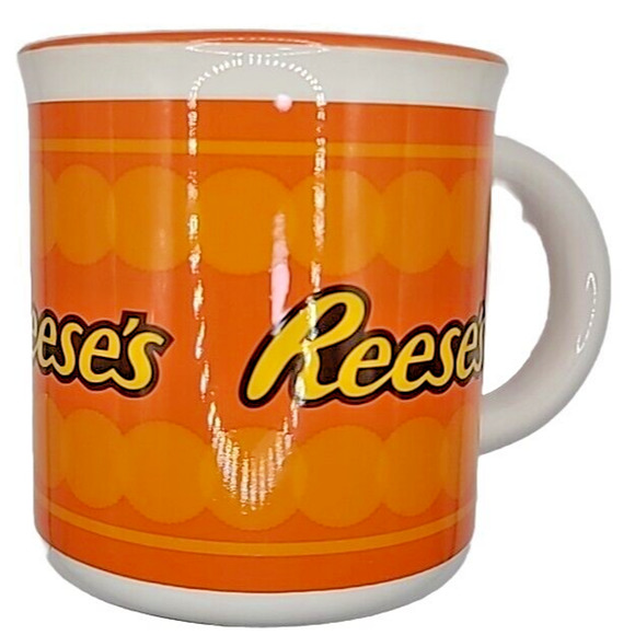 Reese's Peanut Butter Cups Coffee Mug Orange Galerie 12 oz - Picture 1 of 4